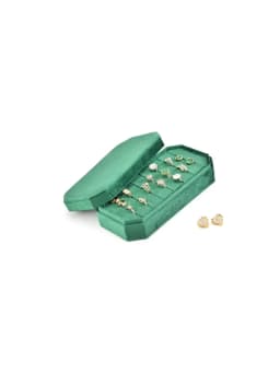 Wholesale Velvet Ring Holder Container Finger Travel Custom Logo Jewelry Tray With Lid Rings Storage Case Jewellery Organizer