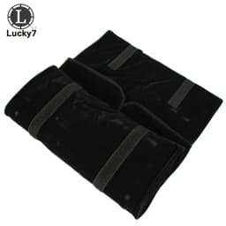 Portable Zipper Velvet Jewelry Roll Storage Bag Ring Pouch Pendant Necklace Folding Travel Organizer Earrings Bag