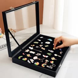 Pin Display Case Breastpin Medal Display Box Storage Box Dust-Proof Brooch Box Display Rack Jewelry Medal Collection Display Box