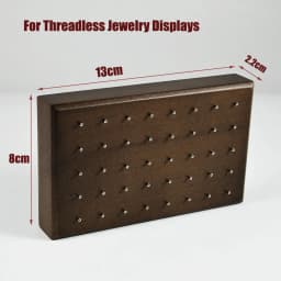 1PC Wood Piercing Jewelry Display Flower Heart Shape Cases Stand Earring Belly Lip Tongue Body Piercing Jewelry Solid Wood Stand