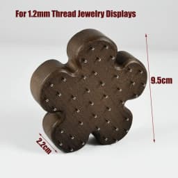 1PC Wood Piercing Jewelry Display Flower Heart Shape Cases Stand Earring Belly Lip Tongue Body Piercing Jewelry Solid Wood Stand