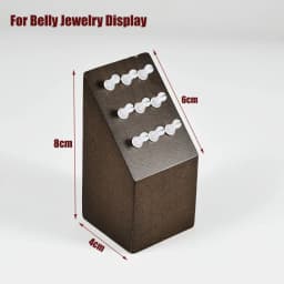 1PC Wood Piercing Jewelry Display Flower Heart Shape Cases Stand Earring Belly Lip Tongue Body Piercing Jewelry Solid Wood Stand