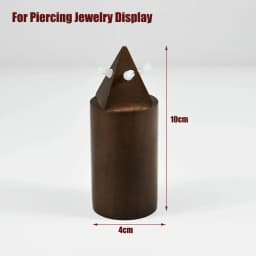 1PC Wood Piercing Jewelry Display Flower Heart Shape Cases Stand Earring Belly Lip Tongue Body Piercing Jewelry Solid Wood Stand