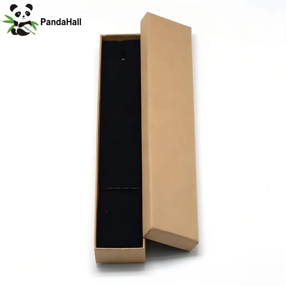 PandaHall 12Pcs 21x4x2cm Cardboard Jewelry Box Display & Storage Box for Bracelets Necklaces Earrings Rectangle Gift Packaging