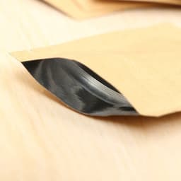 100pcs/lot Brown Kraft Paper Zipper Gift Bags Aluminum Foil Bags Food Packaging Bags Candy Coffee Ziplock Bags