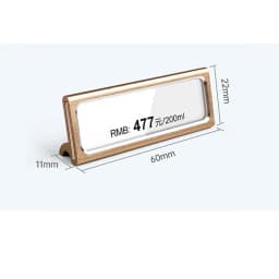 10Pcs/lot 60X22Mm Metal Sign Holder Stand Bread Store Price Label Tag Card Holder Advertising Display Stand Mini Price Paper