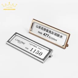 10Pcs/lot 60X22Mm Metal Sign Holder Stand Bread Store Price Label Tag Card Holder Advertising Display Stand Mini Price Paper