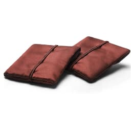 10pcs Satin Silk Flip Cover Jewelry Pouches 9.5cm Vintage Envelope Style for Bangle Bracelets Gift Brown Anti-Scratch Storage