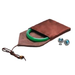 10pcs Satin Silk Flip Cover Jewelry Pouches 9.5cm Vintage Envelope Style for Bangle Bracelets Gift Brown Anti-Scratch Storage