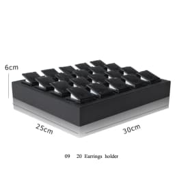 Brushed Black PU Necklace Jewelry Organizer Jewellery Display Ring Tray Earring Holder Various Models For Option Wholesale
