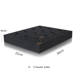 Brushed Black PU Necklace Jewelry Organizer Jewellery Display Ring Tray Earring Holder Various Models For Option Wholesale