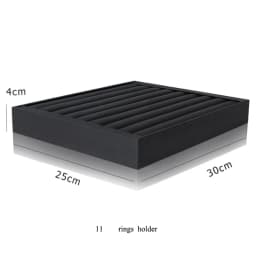 Brushed Black PU Necklace Jewelry Organizer Jewellery Display Ring Tray Earring Holder Various Models For Option Wholesale