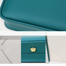 Pearl Necklace Box Jewelry Storage Packaging Box 19×19×4cm Crown Waist Ring Necklace Earrings Bracelet Large Set Box