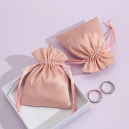 50pcs Velvet Drawstring Bag Chic Small Gift Packing Bag Earrings Ring Necklace Jewelry Packaging Display Flannel Pink Pouches