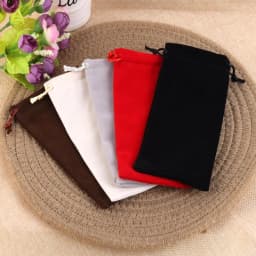 5/10pcs/lot 8x17 8x22cm Velvet Long Bags Jewelry Packaging Wdding Party High Quality Drawstring Packing Gift Bags & Pouches