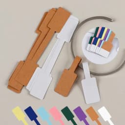 100/200pc Square Price Tag for Jewelry Blank Display Sticker Card Self Adhesive Necklace Bracelet Mix 8 Colors Label Packaging