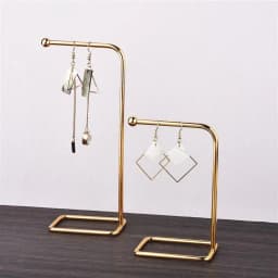 Jewelry Display Holder Metal Earring Storage Rack DIY Jewelry Organizer Holder Earring Necklace Pendants Organizer Display Stand