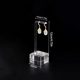 Acrylic Jewelry Display Rack, Jewellery and Earrings Display Stand Holder, Necklace Shooting Props Simple Storage Organizer Case