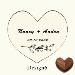 Free Engraving of Name Heart-shaped Wood Proposal Ring Box Jewellery Gift Wedding Valentine Jewelry Storage Organizer Ring Box