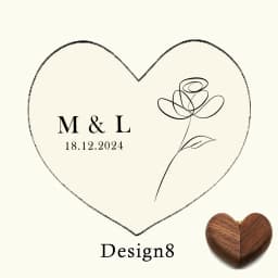 Free Engraving of Name Heart-shaped Wood Proposal Ring Box Jewellery Gift Wedding Valentine Jewelry Storage Organizer Ring Box