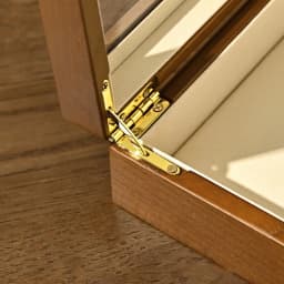 Oirlv Antique Wooden Jewelry Box Rings Necklaces And Bracelets Display Case Transparent Jewelry Storage Box; Jewelry Organizer