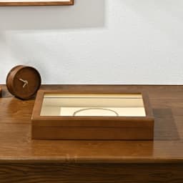 Oirlv Antique Wooden Jewelry Box Rings Necklaces And Bracelets Display Case Transparent Jewelry Storage Box; Jewelry Organizer