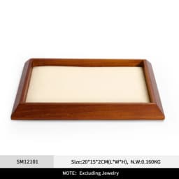 Oirlv Luxury Wooden Bracelet Organizer Tray Wooden Jewelry Display Trays Classical Ring Bracelet Necklace Watch Jewelry Holder