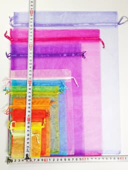 1000pcs Organza Bags Custom Random Color Wedding Party Favors Jewelry Gift Packaging Pouches Birthday Christmas Present Wrapping