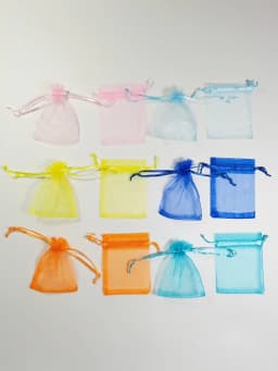 1000pcs Organza Bags Custom Random Color Wedding Party Favors Jewelry Gift Packaging Pouches Birthday Christmas Present Wrapping