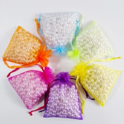 1000pcs Organza Bags Custom Random Color Wedding Party Favors Jewelry Gift Packaging Pouches Birthday Christmas Present Wrapping