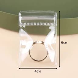 10/50Pcs Transparent PVC Jewelry Organizer Pouches Bags Anti-Oxidation Earring Pendant Necklace Bracelet Storage Holder Box