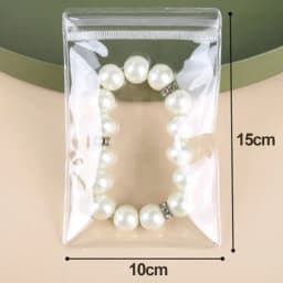 10/50Pcs Transparent PVC Jewelry Organizer Pouches Bags Anti-Oxidation Earring Pendant Necklace Bracelet Storage Holder Box