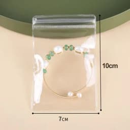 10/50Pcs Transparent PVC Jewelry Organizer Pouches Bags Anti-Oxidation Earring Pendant Necklace Bracelet Storage Holder Box