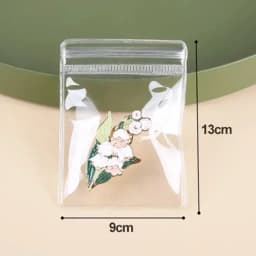 10/50Pcs Transparent PVC Jewelry Organizer Pouches Bags Anti-Oxidation Earring Pendant Necklace Bracelet Storage Holder Box