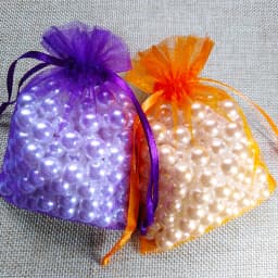 100pcs Organza Bag 5x7 7x9 9x12 10x15cm Jewelry Packaging Organza Bags Wedding Party Gift Bag Pouch Birthday Christmas Gift Bags