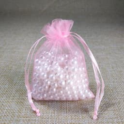 100pcs Organza Bag 5x7 7x9 9x12 10x15cm Jewelry Packaging Organza Bags Wedding Party Gift Bag Pouch Birthday Christmas Gift Bags