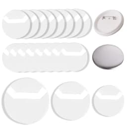 10pcs Clear Round Badge PVC Protective Case Pins Badge Storage Bags for DIY Making Badge Display Bag Packing Cover Materials