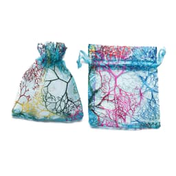 20pcs/Lot Colorful Branch Drawstring Organization Bags DIY Jewelry Making Packaging Bags Candy Wedding Party Bags Gifts Pouches