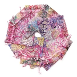 20pcs/Lot Colorful Branch Drawstring Organization Bags DIY Jewelry Making Packaging Bags Candy Wedding Party Bags Gifts Pouches
