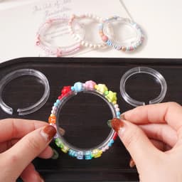 5.2/5.7/6.2CM 3/5/25pcs/bag Acrylic Bracelet Display Clear Transparent Stand Round Bracelet Rack Stand Display Women