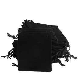 100pcs 12*10Cm Black Drawstring Velvet Pouch Jewelry Bags Bracelet Wedding New Year Christmas Party Ball Gift Bags sac cadeau