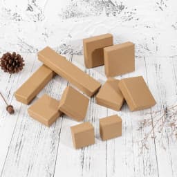 30pcs Black Kraft Jewelry Gift Box Cardboard Travel Ring Necklace Earring Packaging Organizer Boxes Case With Sponge Inside