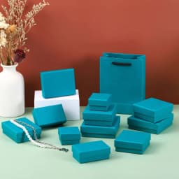30pcs Black Kraft Jewelry Gift Box Cardboard Travel Ring Necklace Earring Packaging Organizer Boxes Case With Sponge Inside