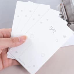 50pcs/lot 12x7cm White Bowknot Display Cards Kraft Paper Card for DIY Jewelry Hairpins Packaging Tags Retail Label