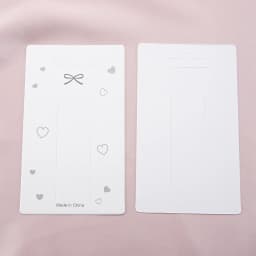 50pcs/lot 12x7cm White Bowknot Display Cards Kraft Paper Card for DIY Jewelry Hairpins Packaging Tags Retail Label