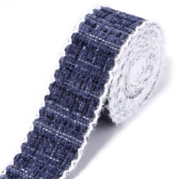 3Yards/Roll 4cm Tweed Style Plaid Fabric Ribbon Diy Handmade Bow Hair Accessory Material Flower Packaging Gift Color Band Weave