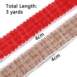 3Yards/Roll 4cm Tweed Style Plaid Fabric Ribbon Diy Handmade Bow Hair Accessory Material Flower Packaging Gift Color Band Weave