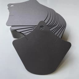 10PCS Necklace Display Cards White Black Blank Necks Paper DIY Handmade Jewelry Packaging Hanging Hole Cardboard Label Wholesale