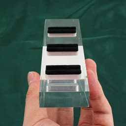 Clear Polished Acrylic Piercings Jewelry Display Stand Holder Showcase with Black Velvet 3/4/8/16 Holes Earrings Display