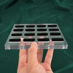 Clear Polished Acrylic Piercings Jewelry Display Stand Holder Showcase with Black Velvet 3/4/8/16 Holes Earrings Display
